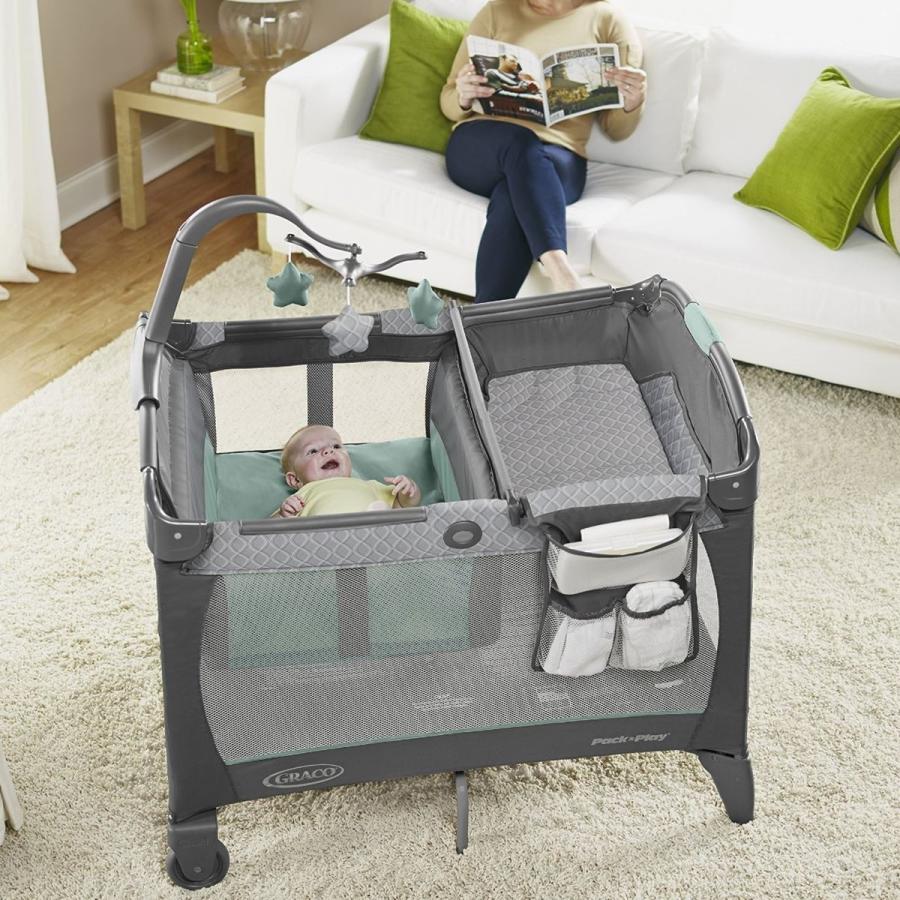 【多機能・美品】グレコ ベビーベッド パックンプレイ プレイヤード フルセット GRACO（グレコ） パックンプレイヤード ポータブル ナッパー