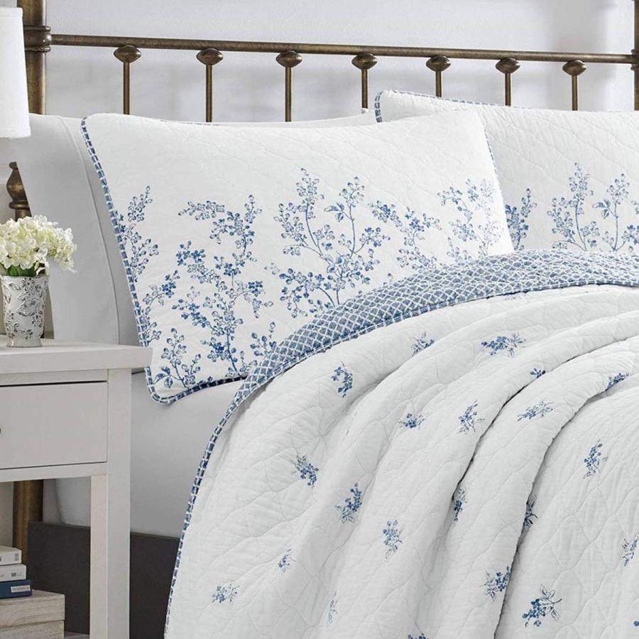 LAURA ASHLEY（ローラアシュレイ） ベッドカバー ピロカバー 3点セット