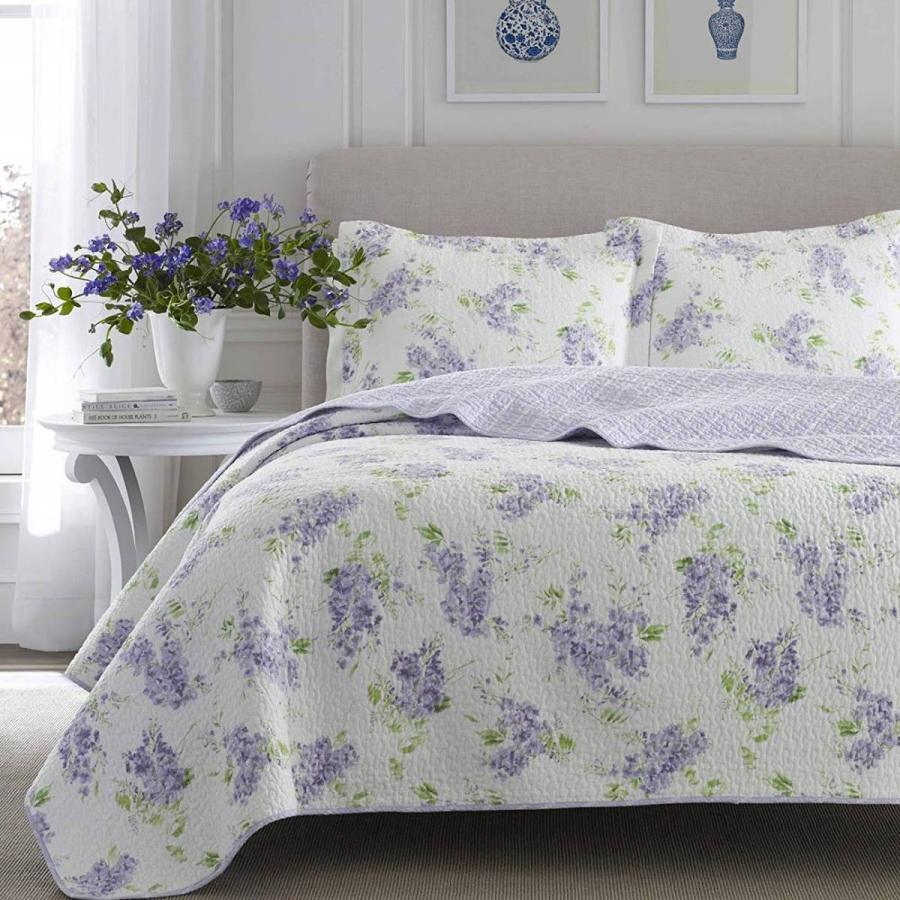 LAURA ASHLEY（ローラアシュレイ） ベッドカバー ピロカバー 3点セット