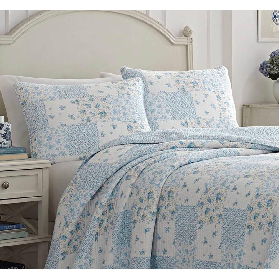 LAURA ASHLEY（ローラアシュレイ） ベッドカバー ピロカバー 3点セット