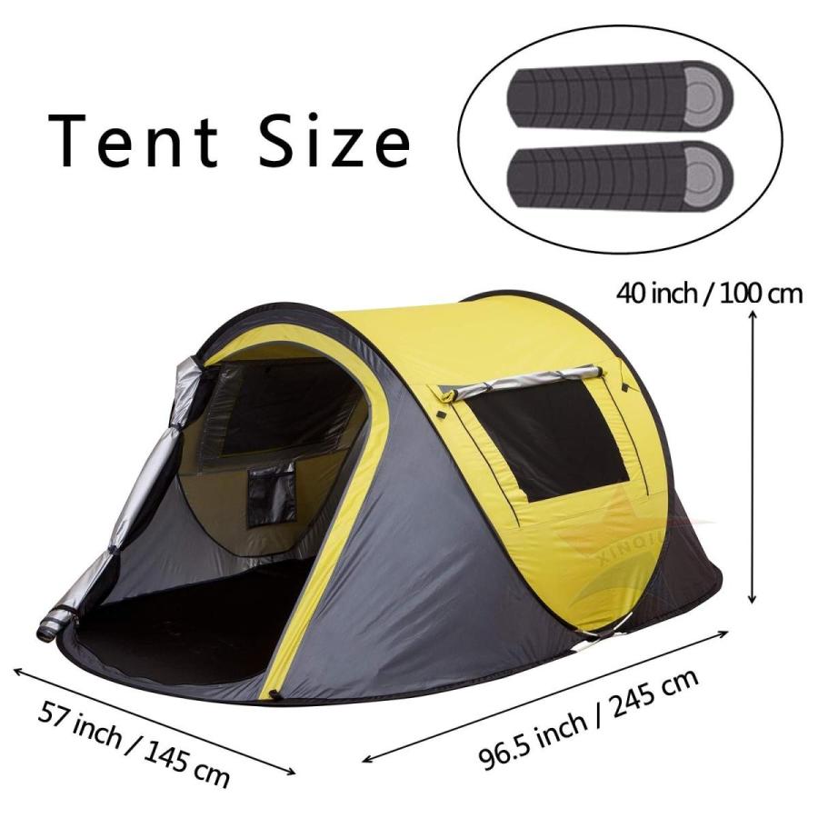 テント アウトドアテント 屋外自動テント キャンプテント 防風防水 