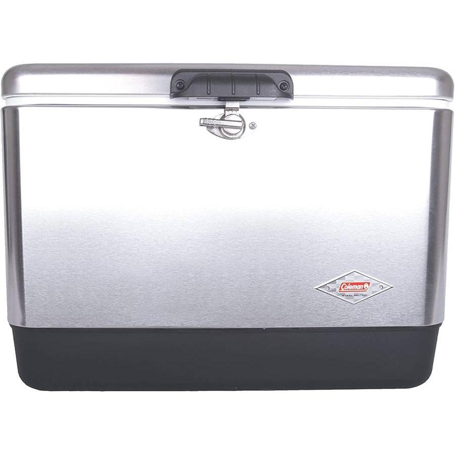 コールマン スチールベルト クーラーボックス ハードクーラー アウトドア キャンプ q 保温保冷 ステンレス Coleman Steel Belted Cooler 54 Quart Akt8 通販 Yahoo ショッピング