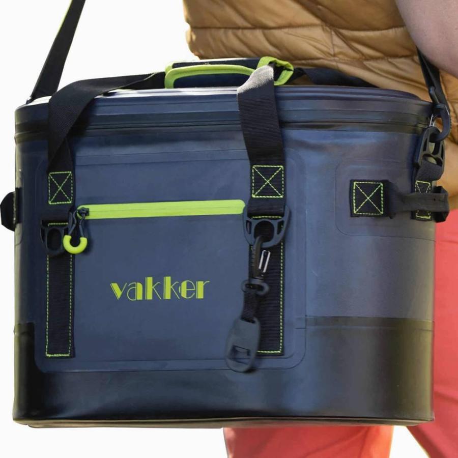 バッカ― ポータブルクーラーバッグ 保温保冷ボックス ランチボックス ビーチバッグ ネイビーブルー VAKKER 30 Can Insulated Cooler Bag Navy Blue