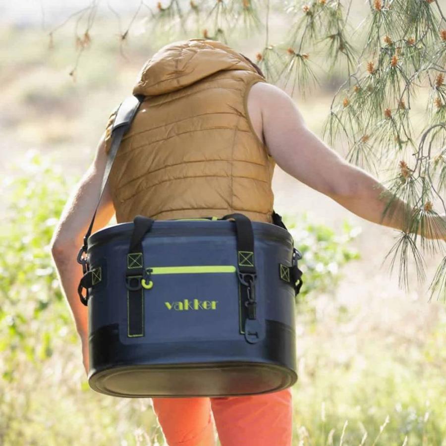 バッカ― ポータブルクーラーバッグ 保温保冷ボックス ランチボックス ビーチバッグ ネイビーブルー VAKKER 30 Can Insulated Cooler Bag Navy Blueの画像