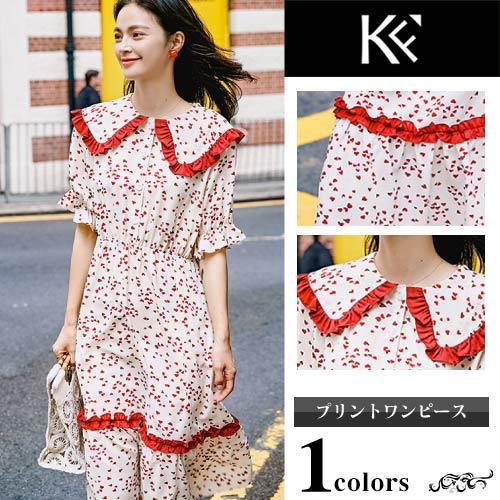 激安ブランド ワンピース レディース 40代 きれいめ 50代 30代 上品 ドレス フリル ハートドット ビッグカラー 19slpd1xyz Ak Trading 通販 Yahoo ショッピング エッセンシャルズ Aluminiosjoserueda Com