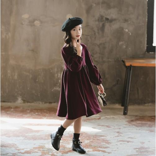 ワインレッド ワンピース キッズ 女の子 子供 フォーマル 長袖 卒業式 卒園式 入学式 入園式 お受験 面接 結婚式 法事 発表会 おしゃれ 安い Ops28 Ak Trading 通販 Yahoo ショッピング