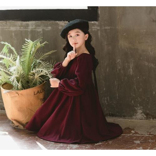 ワインレッド ワンピース キッズ 女の子 子供 フォーマル 長袖 卒業式 卒園式 入学式 入園式 お受験 面接 結婚式 法事 発表会 おしゃれ 安い Ops28 Ak Trading 通販 Yahoo ショッピング
