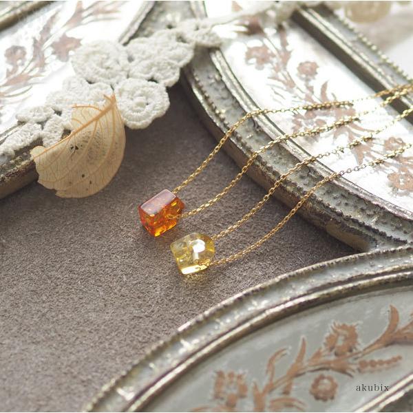 天然石 ペンダント 琥珀 ネックレス ジュエリー アンバー ゆうパケット