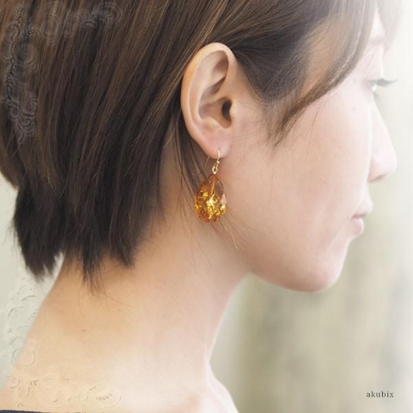 琥珀ピアス イヤリング 送料無料 5ツ星ランク ak2023 : 琥珀専門店