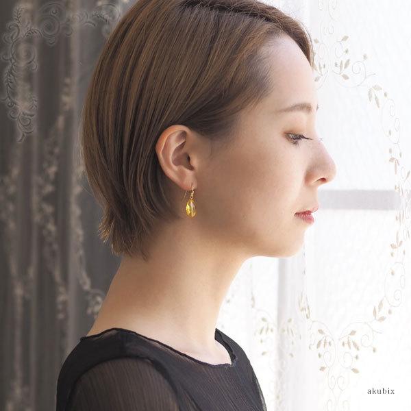 おまけ付】 ロング ananセリーヌ ピアス フィービー スウィング 天然石