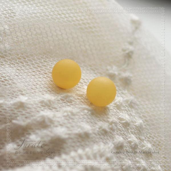 天然琥珀K18Goldアンティークハニーアンバーピアス 送料無料 Sランク  