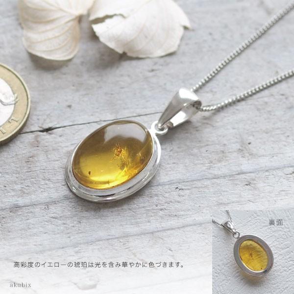 虫入り琥珀ネックレス 送料無料 シルバー Silver925 コレクション