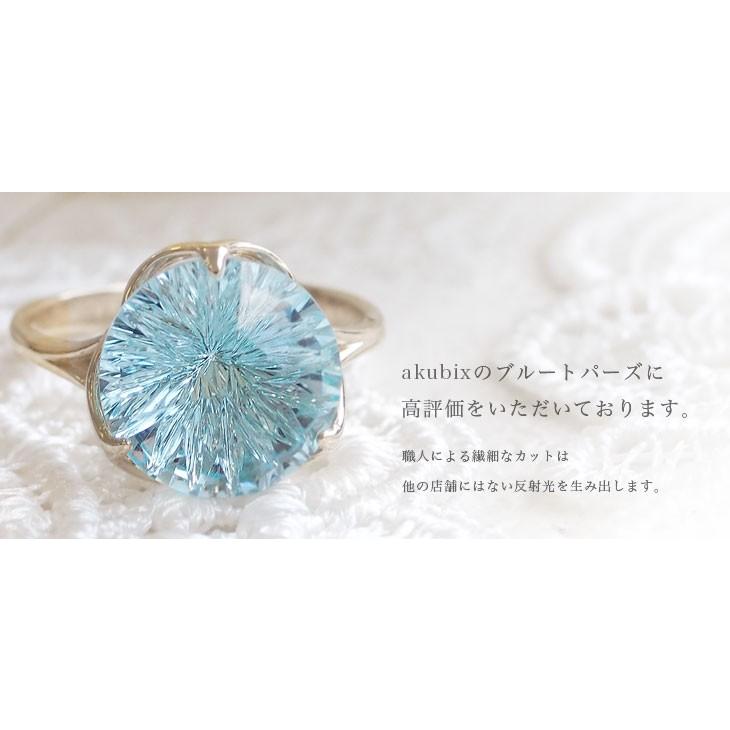 癒しと魔よけの天然宝石 K14ゴールド ブルートパーズ プチペンダント