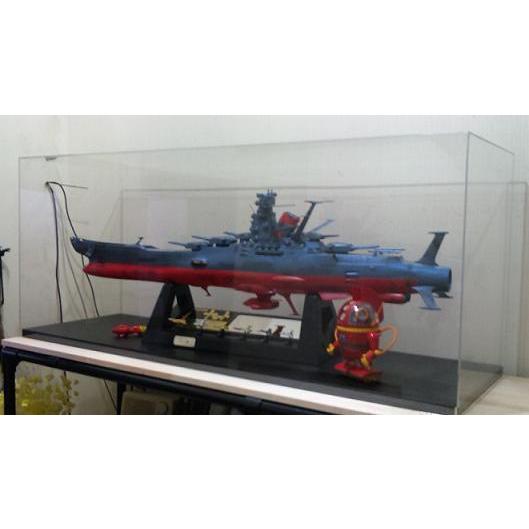 『タミヤ 1/350 戦艦 大和』にピッタリのアクリケース (UV２mm厚)★　底板黒付