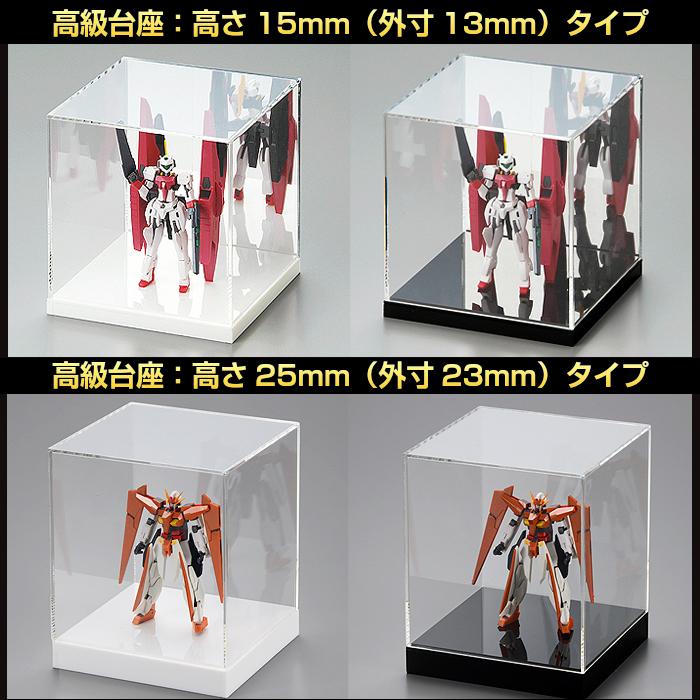 アクリルケース 透明 W400mm H400mm D400mm【台座あり】背面ミラー ディスプレイケース フィギュアケース 40ｃｍ 40センチ ヘルメット バイク 展示ケース_7