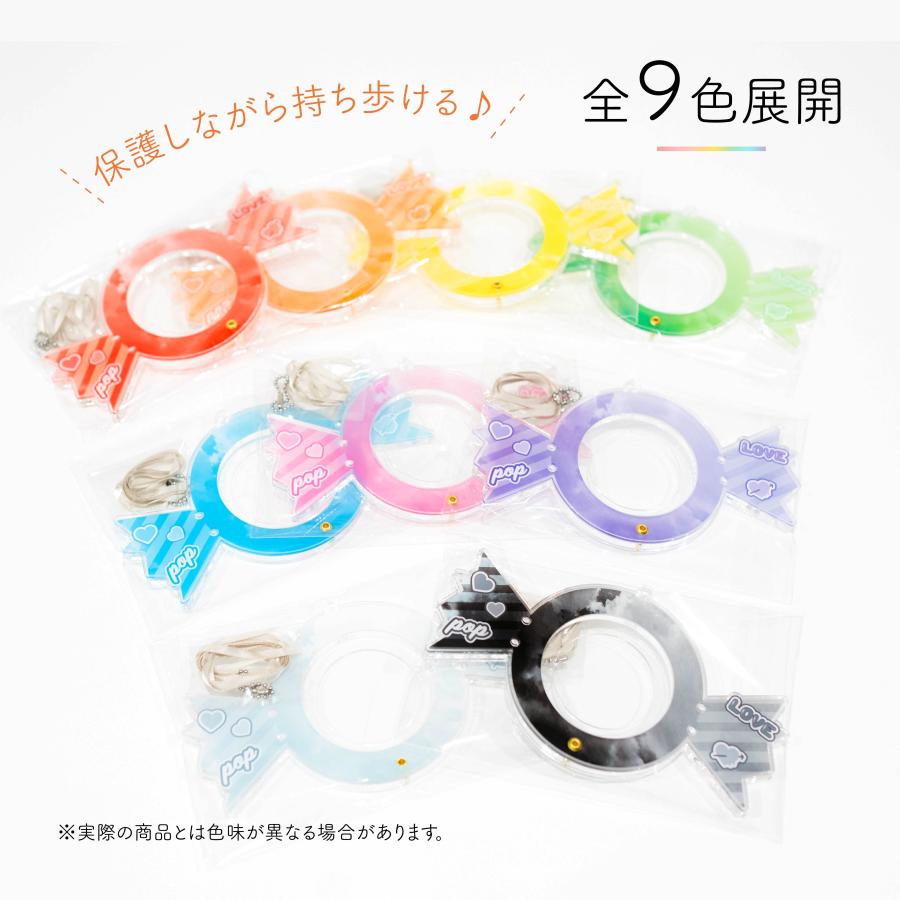 ＼雑誌anan掲載商品／ 缶バッジフレーム 推し活グッズ おしゃれ 可愛い SNS映え キャンディ ギフト キーホルダー 缶バッジ フレーム |  | 03