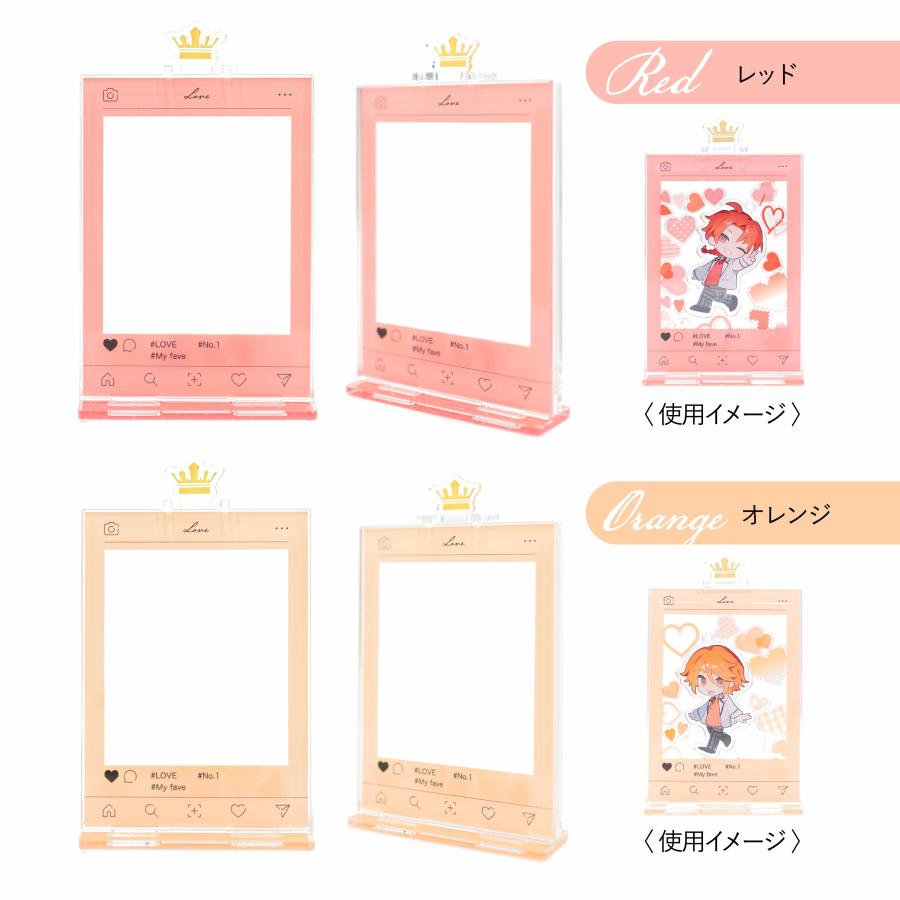トレカケース SNS風 推し活グッズ アクスタケース 推し活 アクリルフレーム 写真収納 おしゃれ 可愛い 透明 |  | 04