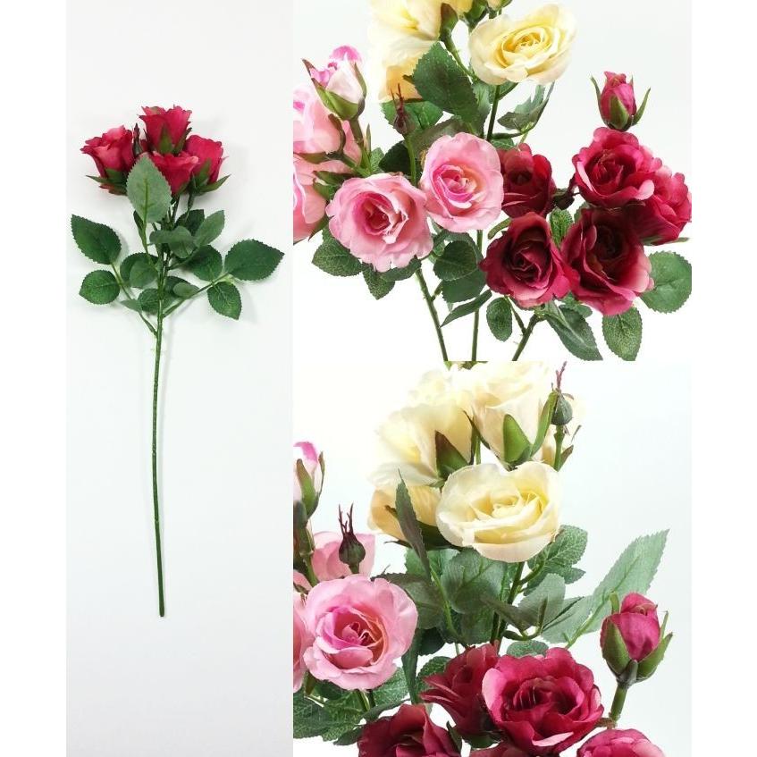 造花・春）ローズピック / ばら バラ 薔薇 / シルクフラワー  