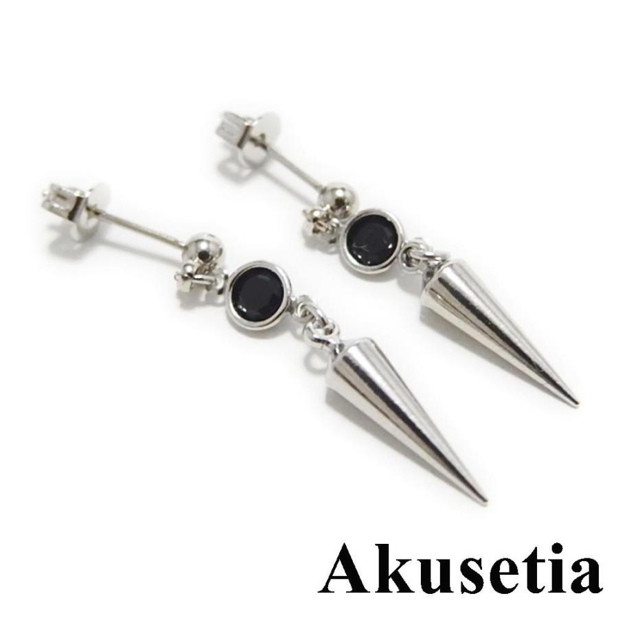 メンズ レディース ピアス 樹脂 シンプル 両耳 ダガー黒 Pk0107j Akusetia 通販 Yahoo ショッピング