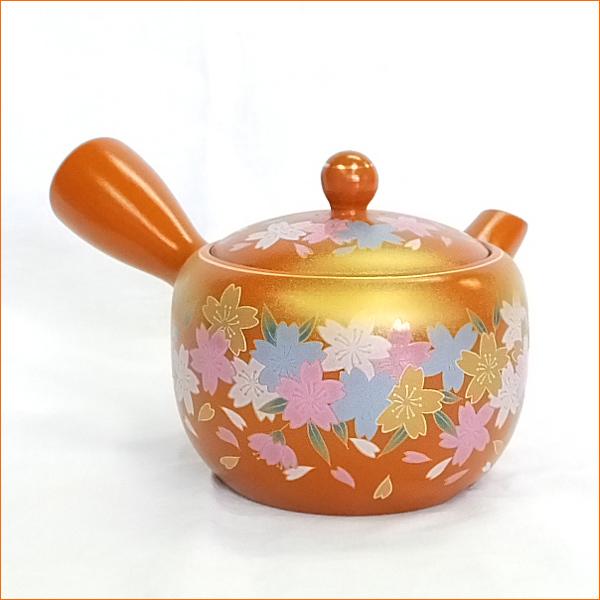 かわいい 急須 おしゃれ パステルカラー 新回転急須 平夏目朱泥桜 さくら ステンレス製の固定式茶こしアミ付 A 100 有限会社 阿久津茶舗 通販 Yahoo ショッピング