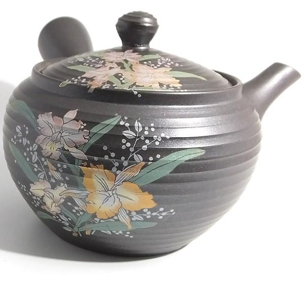 大きい急須 横手 急須 国産 使いやすい ステンレス製の固定式茶こしアミ付 かぶら黒泥カトレア No8095 有限会社 阿久津茶舗 通販 Yahoo ショッピング