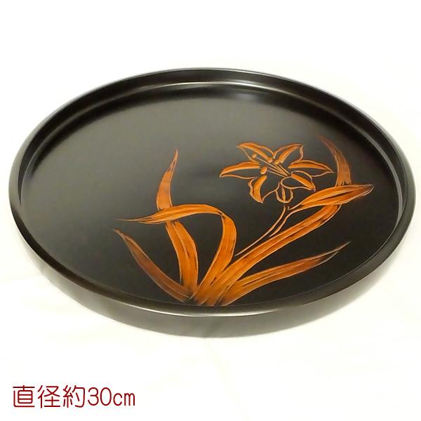お盆 トレー 丸盆 黒 【一尺】 日光彫 盆 : 有限会社 阿久津茶舗 お盆 トレー 丸盆 黒 【一尺】 日光彫 盆 : 有限会社 阿久津茶舗