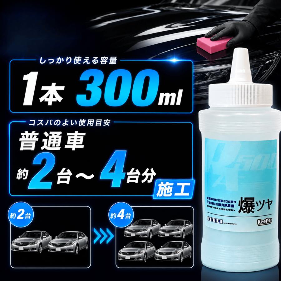 KeePer技研 KeePer 爆ツヤ キーパー 300ml スポンジ コーティング 洗車