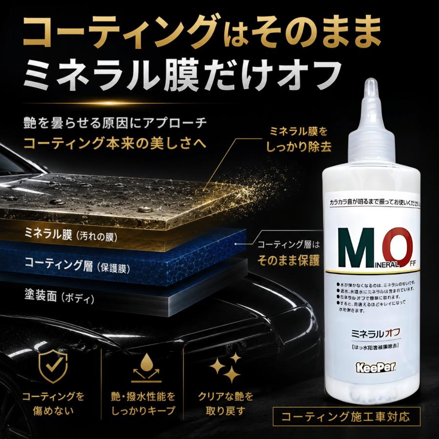 KeePer技研 キーパー ミネラルオフ 190ml 洗車 スポンジ 車 水垢