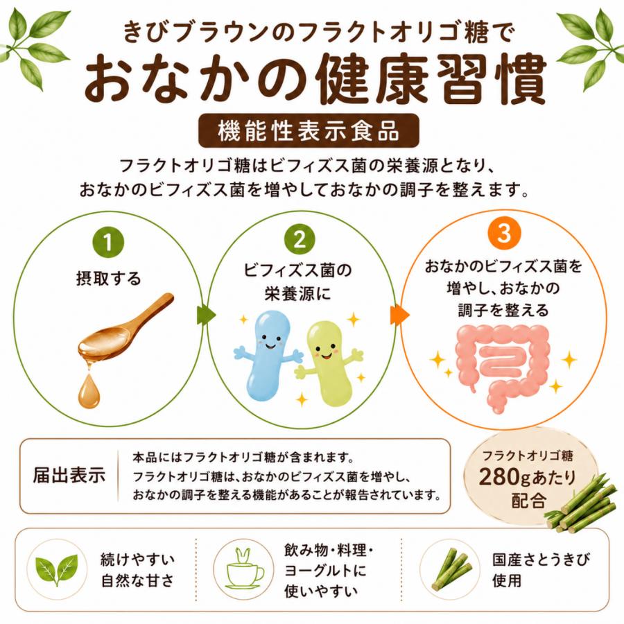 日本オリゴ フラクトオリゴ糖 きびブラウン 700g 3本 シロップ 液体 無