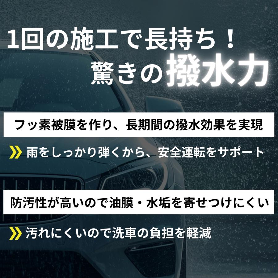 KeePer技研 キーパー ガラスフッ素 コーティング 撥水 フロント 窓