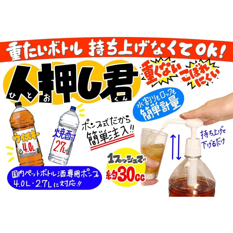 人押し君 ひとおしくん ディスペンサー 4L 2.7L 酒類専用ポンプ 驍品