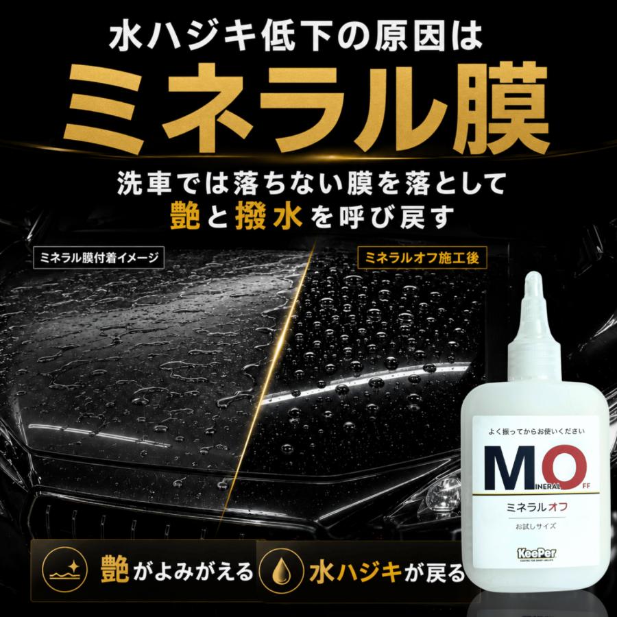KeePer技研 ミネラルオフ 90ml キーパー 洗車 スポンジ クロス