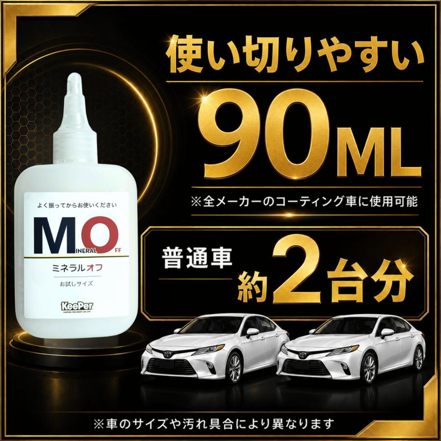 KeePer技研 ミネラルオフ 90ml キーパー 洗車 スポンジ クロス