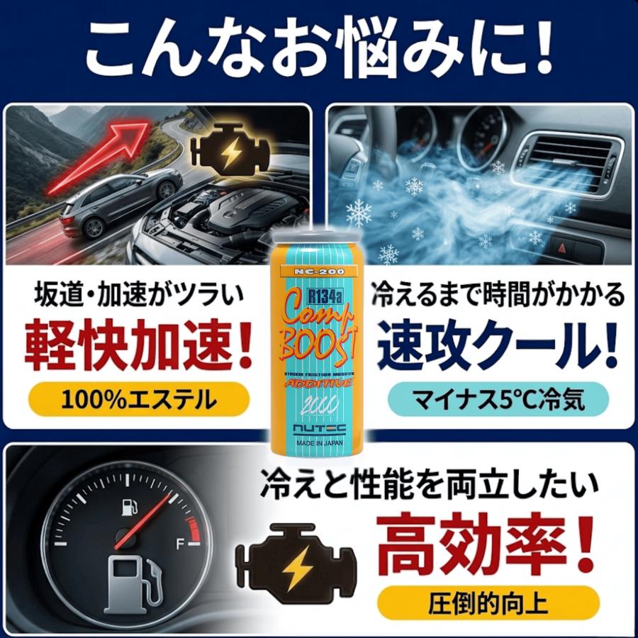 NUTEC（ニューテック） カーエアコン コンプレッサー 添加剤 R134a nc