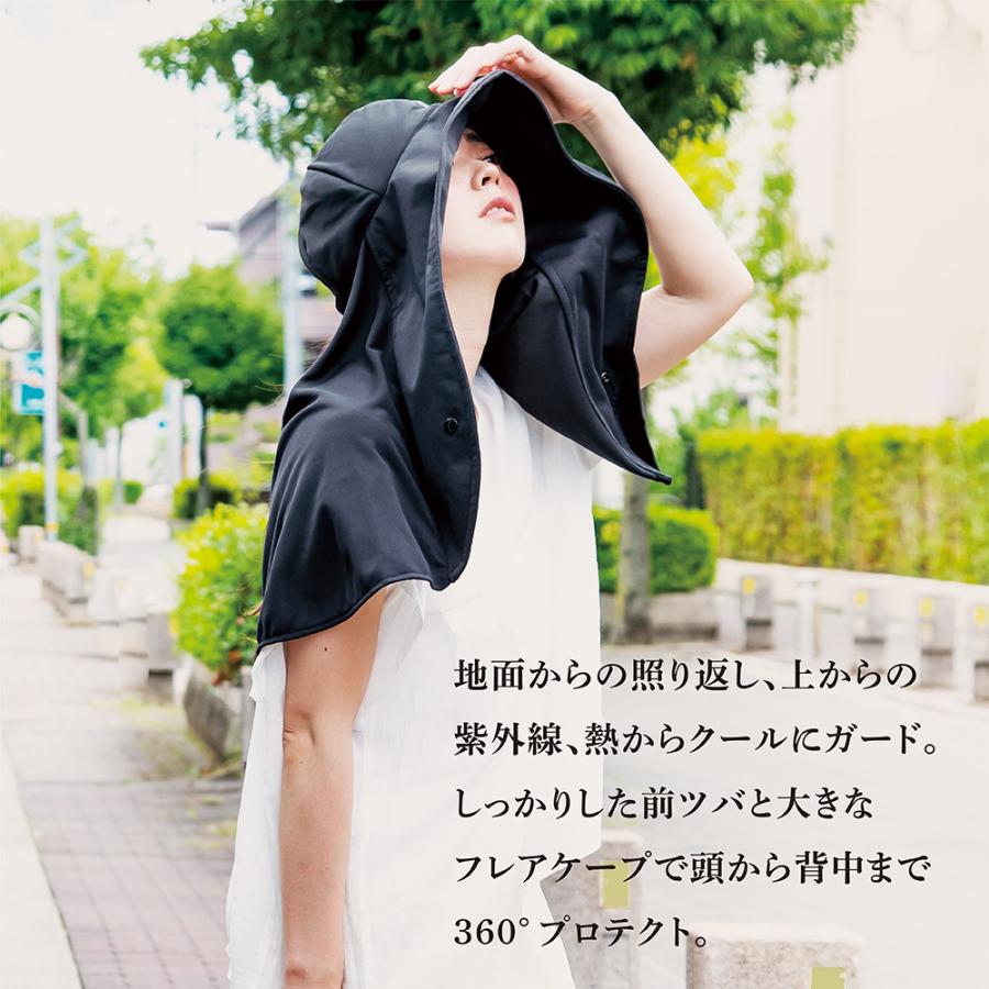 アルファックス uvカット 帽子 レディース uv帽子 夏 黒 ブラック