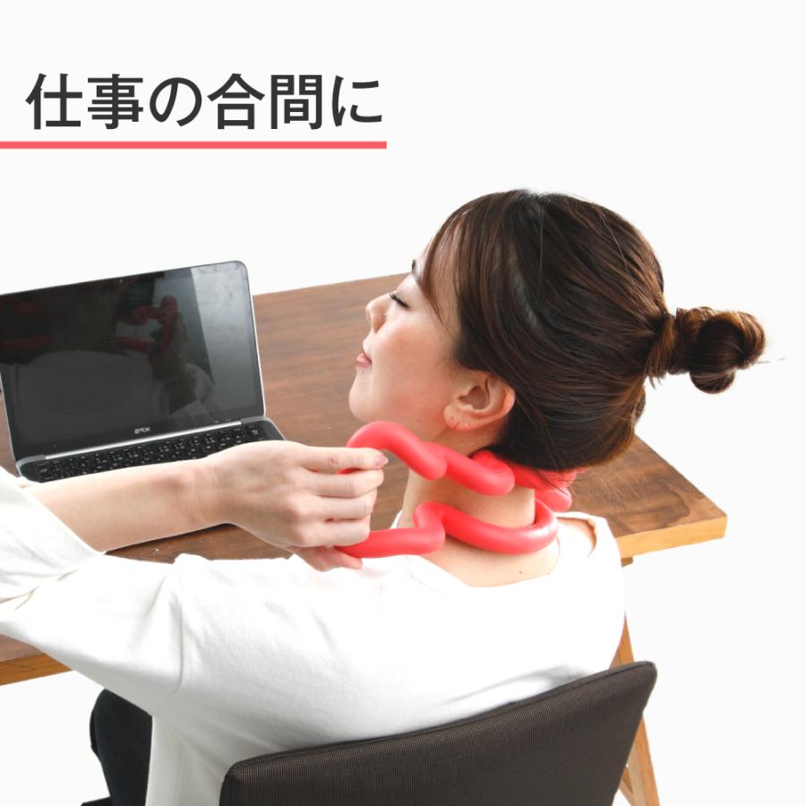 アルファックス ストレッチ 背中 伸ばし 腰 首 こりほぐし グッズ こりほぐす ツボ押しグッズ スッキリング フィット 爆買 : アル ...