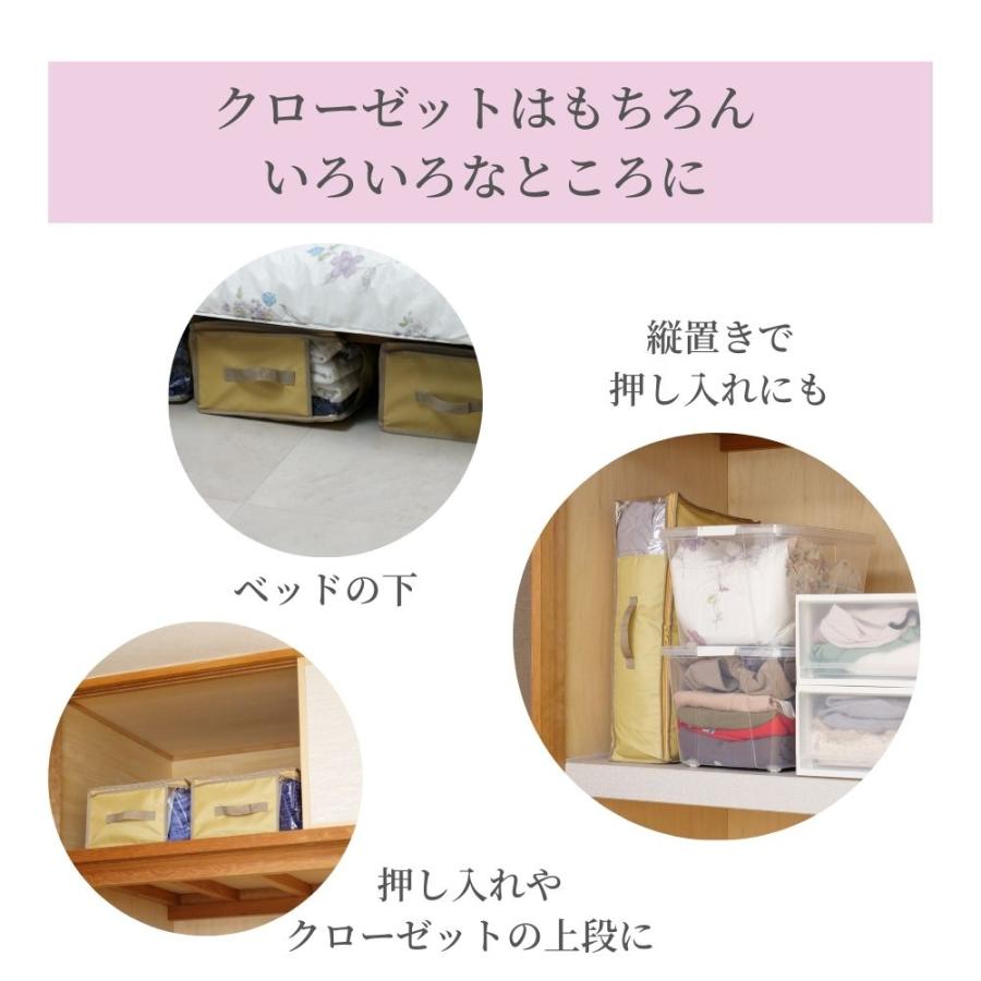 TEIJIN（テイジン） 小2個+大2個セット 収納ケース 収納 ボックス 奥行