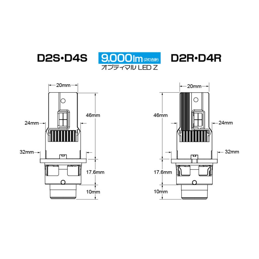 Bellof（ベロフ） ヴェロフ オプティマル LED Z 純正HID→LED D4R 12V