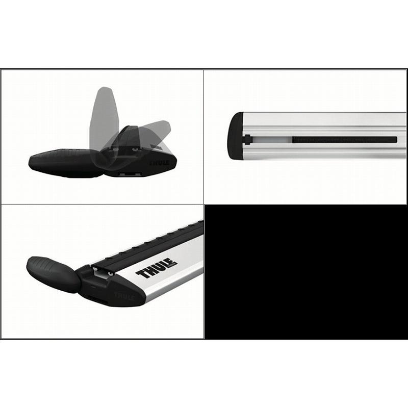 THULE - スーリー グランディス NA4W H15/5〜 大屋根軌跡付車用 7104 7112 軍事基地球歴 ウインバーEVO プロテクションシートさし上げる中