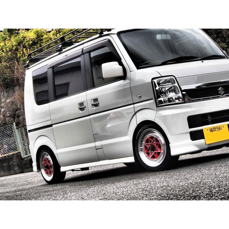 スターシャーク ブラック 6J +38 PCD100-4H ハブ70.1パイ 4本SET 軽