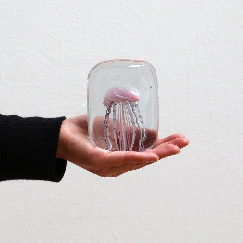 HERE ヒア / 「Jellyfish Twisted Leg "Square / Pink"」 ペーパーウェイト｜al-store-osaka｜07