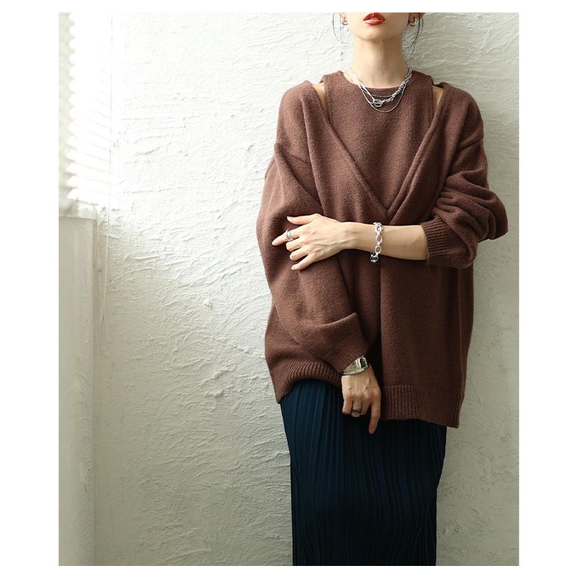 Sawa a la mode（サワアラモード） レディース トップス ニット 重ね着