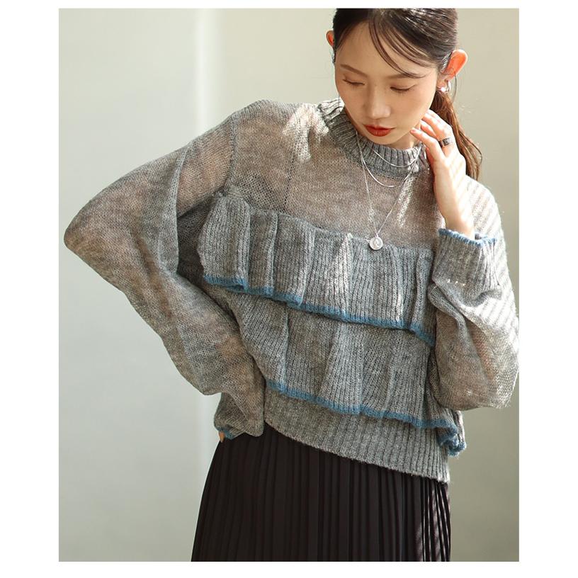 レオナール ニット 長袖 トップス セーター M くらい 1141 LEONARD - 美品 レオナール LEONARD FASHION ニット セーター