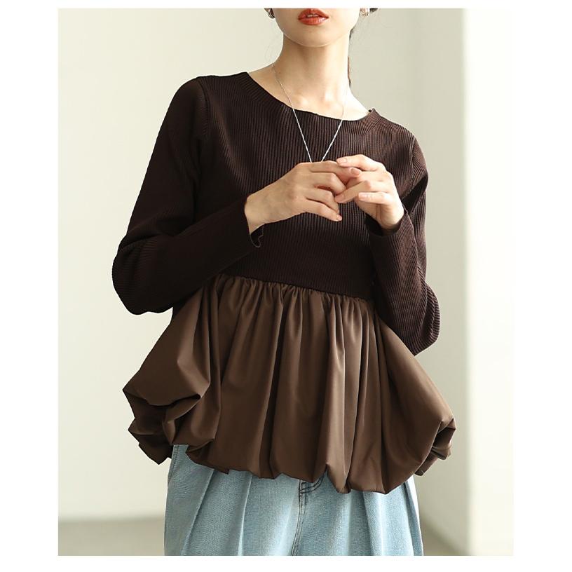 Sawa a la mode（サワアラモード） レディース トップス 異素材 ニット