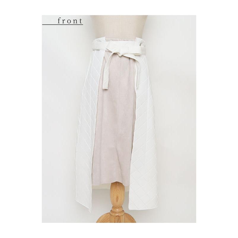 Sawa a la mode レディース ボトムス スカート 白 ホワイト 膝丈 Sawa a la mode レディース ボトムス スカート 白 ホワイト 膝丈