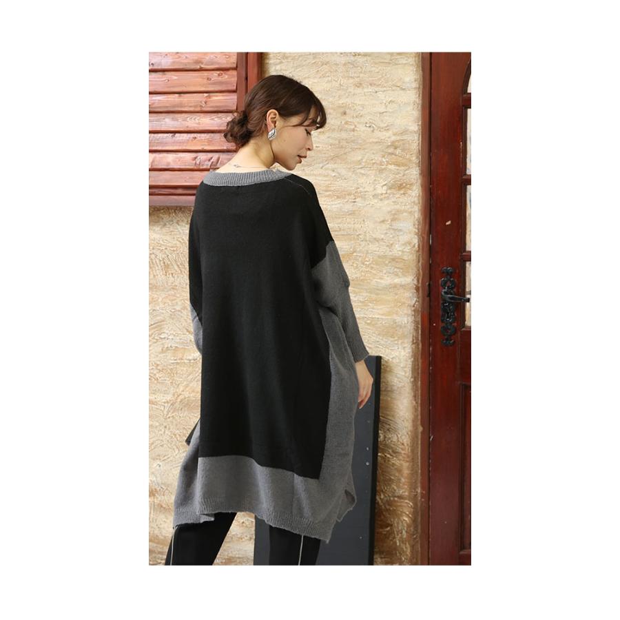 Sawa a la mode レディース トップス ニット セーター グレー グリーン 