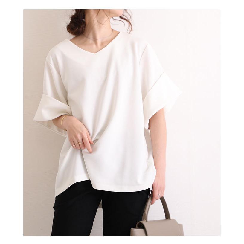 Sawa a la mode レディース トップス カットソー Vネック 無地 5 Sawa a la mode レディース トップス カットソー Vネック 無地 5