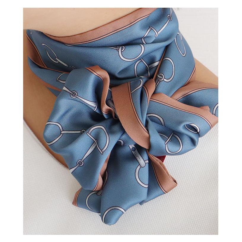 レディース 小物 スカーフ 青 ブルー アレンジ ボウタイ風 きれいめ 上品 夏服 大人可愛い 40代 レディースファッション 50代女性 ファッション 60代 ミセス Aljun 238 Sawa A La Mode サワアラモード 通販 Yahoo ショッピング