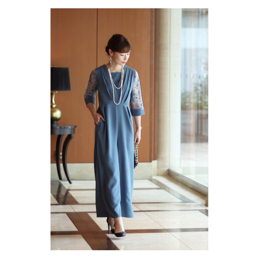 Sawa a la mode レディース オールインワン ジャンプスーツ 青