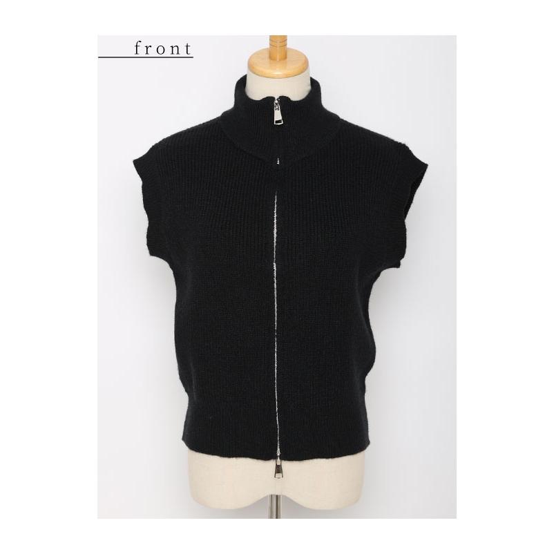 Sawa a la mode レディース トップス ベスト ニット 黒 ブラック Sawa a la mode レディース トップス ベスト ニット 黒 ブラック